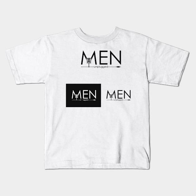 men unplugged Kids T-Shirt by menunplugged podcast